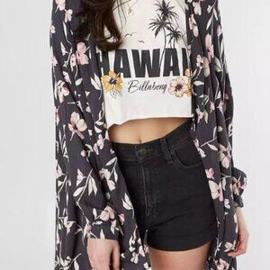 Billabong Salty Shoreline Kimono in Ink Size M/L